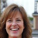 Smiling woman in Paris